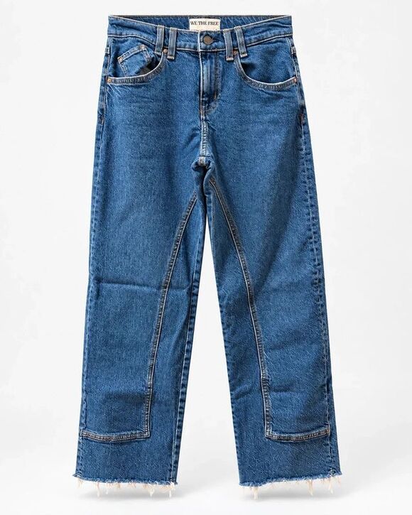 Free People Denim - Free People We The Free Risk Taker Jeans 26 Be Bold Raw Hem